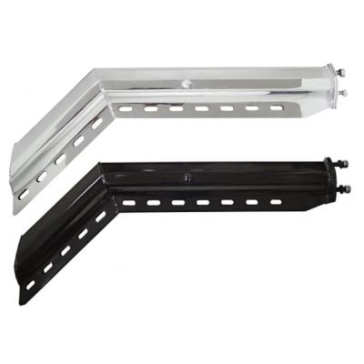 Chrome Spring-Loaded Mud Flap Hangers, 45 Degree Angled