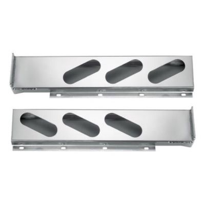 Chrome Light Bar with Oval Cutouts