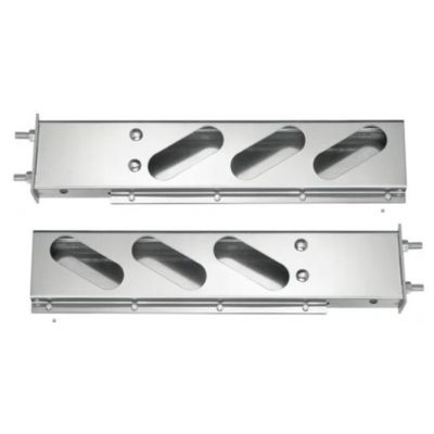 Chrome Spring Loaded Light Bar with Oval Cutouts