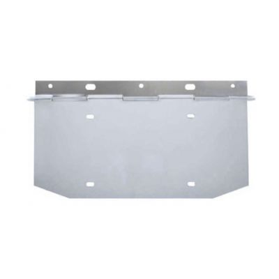 Chrome 1 License Plate Angled Holder w/Hinge